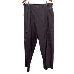 Navy Crew Women’s gray track cargo pants size 34